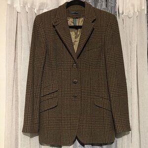 Vintage 90s Lauren Ralph Lauren Equestrian Blazer Womens